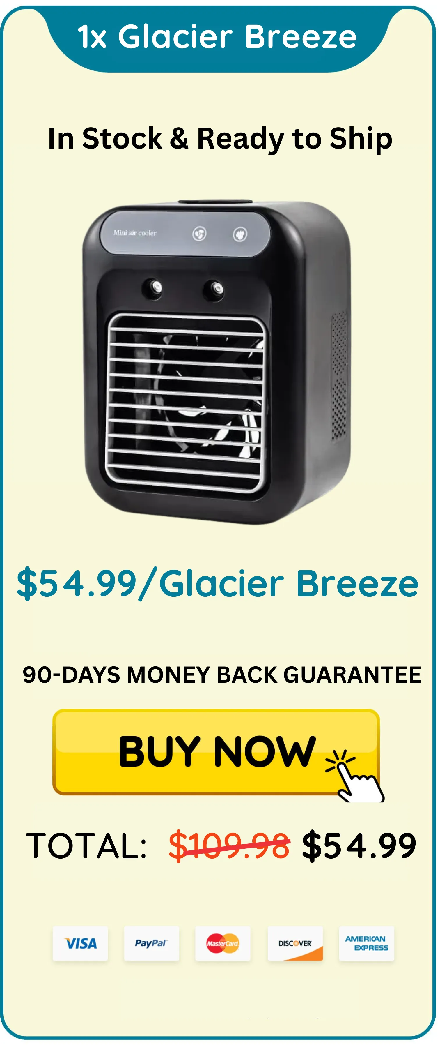 Glacier Breeze Portable AC 1 Unit